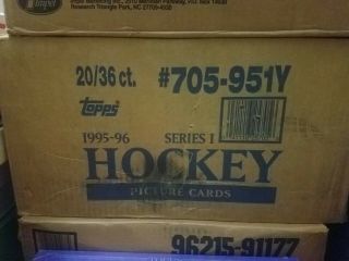1995 - 96 Topps Hockey Series 1 Hobby Case 20 Box Count
