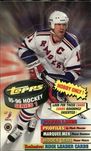 1995 - 96 Topps Hockey Series 1 Hobby Case 20 Box Count 2