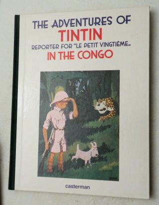 Adventures Of Tintin,  Reporter For " Le Petit Vingtieme ",  In Congo By Herge,  Vg