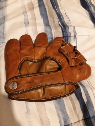 Antique Vintage Baseball Glove Mitt Hutch Built 28