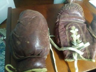 Vintage Antique Sporting Equipment Jc Higgins Boxing Gloves