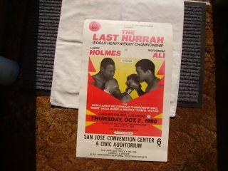 Muhammad Ali And Larry Holmes Fight Poster 1980