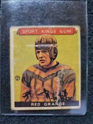 1933 Goudey Sport Kings 4 Red Grange " The Galloping Ghost "