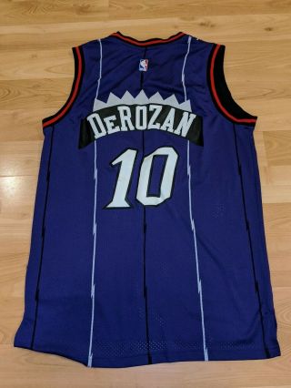 Demar Derozan Toronto Raptors Jersey Drake Adidas Swingman Nba Basketball Size L