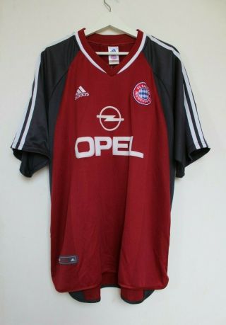 Fc Bayern Munich 2001/2002 Home Football Shirt Trikot Adidas Sz Xl