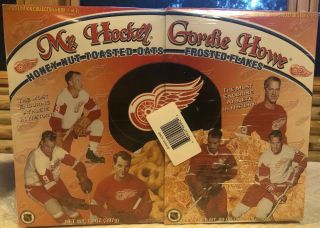Mr.  Hockey Gordie Howe Limited Edition Honey Nut Toasted Oats/frosted Flakes.