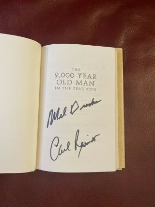 SIGNED The 2000 Year Old Man In The Year 2000 Mel Brooks & Carl Reiner 1997 2