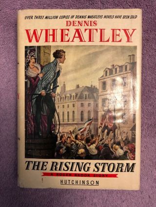 SIGNED by DENNIS WHEATLEY - THE RISING STORM - 1st ed.  (1949) SCARCE in JACKET 2