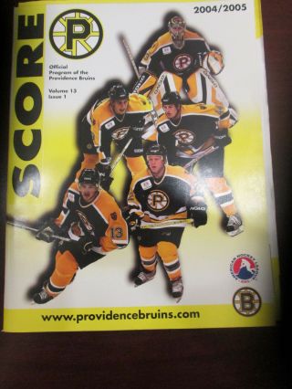 Providence Bruins Vs.  Philadelphia Phantoms - 5/23/2005 Game 6 Playoffs Program