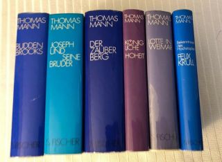 German Text: 1976 Werke Von Thomas Mann In Sonderausgaben 6 Volume Set Of