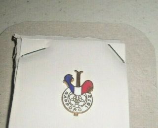 1972 France Noc Olympic Badge Pin Sapporo Japan