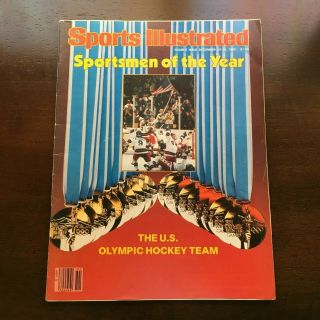1980 Sports Illustrated The U.  S.  Olympic Hockey Team Gold Medalists No Label Nl.
