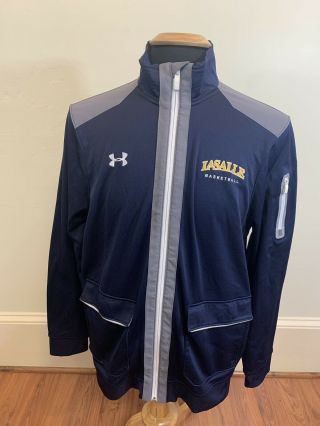 La Salle University Basketball Men’s Under Armour Full Zip Jacket Size Large