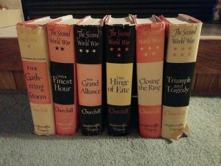 The Second World War By Winston Churchill Complete Set 1948 - 1954 Vgc