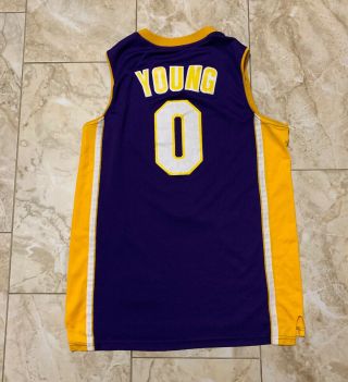 Adidas Nick Young Swaggy P Los Angeles Lakers Swingman Jersey Size Men’s XL 2