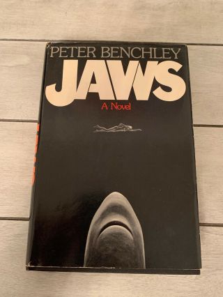 Jaws By Peter Benchley (1974,  Hardcover) First Edition