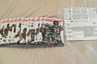 Complete Set Of 2019 Chicago Bears 100th Anniversary Program W/spotters Charts