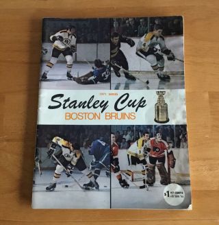 Boston Bruins 1971 Nhl Stanley Cup Playoffs Program 4/7/71 Vs Montreal Canadiens