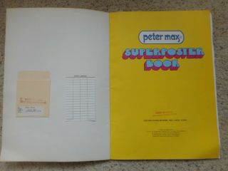PETER MAX,  Superposter Book.  1971,  NY.  Illus.  [18 pp. ,  foldout],  Posters each pg. 3
