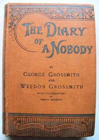 1892 U.  K.  Edition The Diary Of A Nobody By George & Weedon Grossmith Illustrated