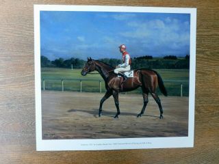Seabiscuit Print With Pollard Up By Artist Franklin Voss -