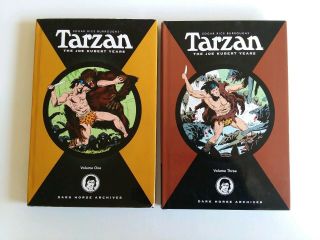 Tarzan The Joe Kubert Years Edgar Rice Burroughs Vol 1 And Vol 3 Dark Horse