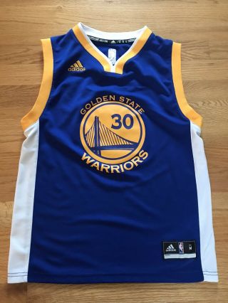 Stephen Curry Jersey Golden State Warriors Adidas Youth M Basketball Jersey Euc