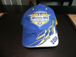 Autographed Jimmie Johnson 2006 Allstate 400 Brickyard Indianapolis Win Hat