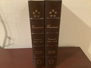 Easton Press Eisenhower Two Volumes Stephen Ambrose Vg
