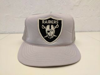 Raiders Vintage Snapback Cap Trucker Hat Oakland Los Angeles La Nfl 70s 80s