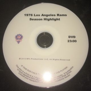 1976 Los Angeles Rams Dvd Nfl Films