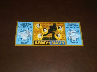 1985 Army Navy College Football Full Ticket Staubach Blanchard Davis Picture