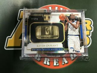 2017 - 18 Panini Impeccable Kevin Durant 1/2 Troy Ounce 14k Gold Bar 07/10