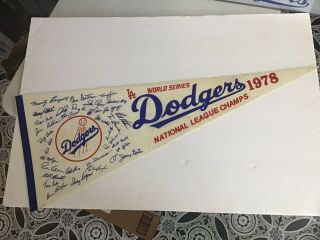 1978 Los Angeles Dodgers World Series Pennant - Nl Champs