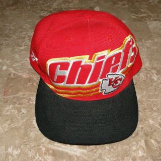 Vintage Kansas City Chiefs Reebok Snapback Hat Red Embroidered Nfl Pro Line Kc
