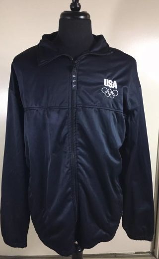Us Olympic Committee Mens 3xl Track Warm Up Jacket