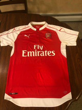 Arsenal Puma 2015 - 2016 Football Soccer Shirt Jersey Top Medium
