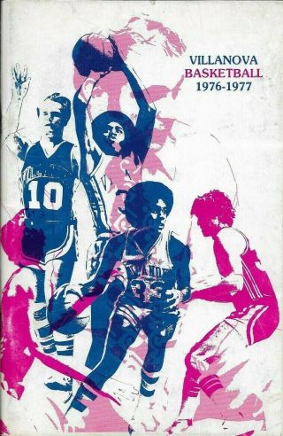 1976 - 77 Villanova Wildcats Basketball Media Guide,  1 Ecbl,  Coach Massimino,  Ex