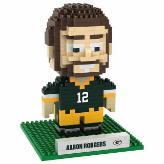 Aaron Rodgers Green Bay Packers Nfl Player Building Blocks Brxlz 3 - D Puzzle