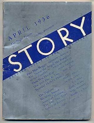 Cornell Woolrich / Night Reveals In Story Devoted Solely To The Short Story 1st
