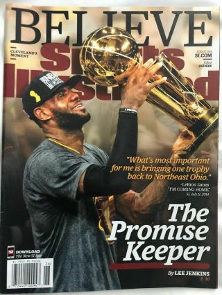 June 27,  2016 Lebron James Cleveland Cavaliers Cavs Sports Illustrated No Label