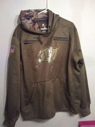 Nfl Team Apparel Nike Tampa Bay Buccaneers Pull Over Hoodie Xl Miltary Green