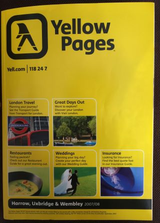 Harrow,  Uxbridge & Wembley (london) Yellow Pages Telephone Directory 2007 - 08