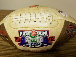 Limited Miami Nebraska 2002 Rose Bowl National Champions Commemorative Football