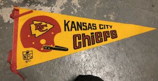 1967 Nfl Kansas City Chiefs Single Bar Pennant