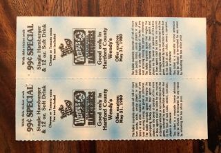 NHL Rockies & North Stars vs Hartford Whalers FULL Ticket Stub - Feb 8 & 10,  1980 2