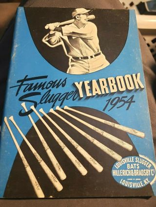 1954 Louisville Slugger Hillerich & Bradsby Famous Slugger Baseball Yearbook