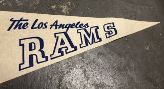 1967 NFL Los Angeles Rams Single Bar Pennant Fearsome Foursome 3