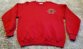 Vintage Wisconsin Badgers 1994 Rose Bowl Crew Neck Sweatshirt Adult Large Red
