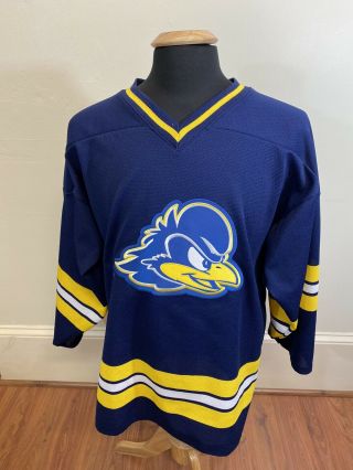 Men’s University Of Delaware Blue Hens Hockey Jersey Team Issue Sewn Size Medium